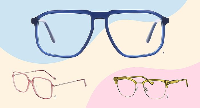 Quelle: KGS/ Trend 3: Hipster-Brillen <br />1 Metropolitan Eyewear <br />2 JOOP! EYEWEAR @ Menrad <br />3 MINI EYEWEAR Trend 3: Hipster-Brillen